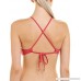 Robin Piccone Womens Cutout Bikini Top M Red B07GTY2CBG
